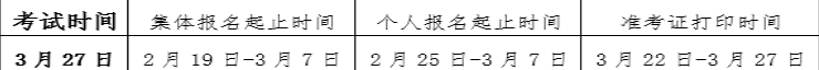 2021年基金从业资格考试考试时间