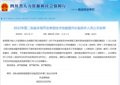 四川省人力资源和社会保障厅官方发布：2022年第二批消防设施操作员成功领取1500元补贴！