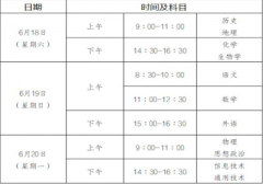 2021-2022学年度重庆市第二学期普通高中学业水平合格性考试时间及科目安排的公告