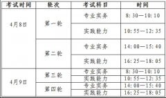 宁夏2023年护士资格考试时间：2023年4月8日至9日