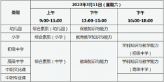 山西省2023年上半年教师资格考试笔试网上审核时间: 1月14日-17日